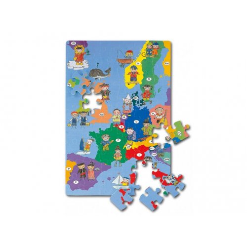 Mapa Evropy EVA - dětská puzzle podložka 54 ks (PN 190P)